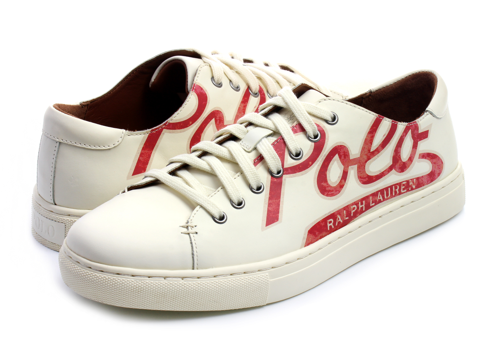 Polo ralph lauren jermain calfskin clearance sneaker